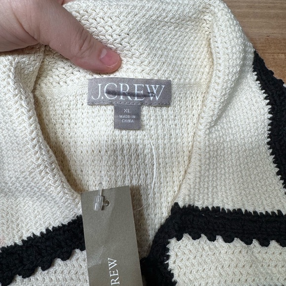 J. Crew Black and White Striped Button Down Shirt - Picture 3 of 10